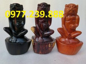 bán tượng khỉ bằng gỗ hương