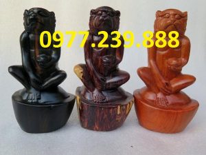 bán tượng khỉ bằng gỗ hương việt