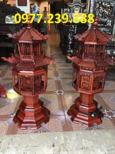 bán đèn mái chùa bằng gỗ
