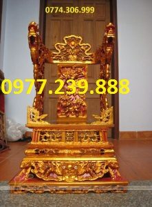 ngai thờ vách gỗ mít sơn son thiếp vàng cao 70cm