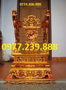 ngai thờ vách gỗ mít sơn son thiếp vàng cao 80cm
