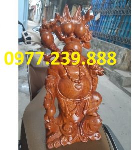 tượng di lặc gánh đào cưỡi cá chép hương