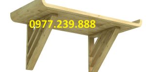 thiết kế bàn thờ chung cư gỗ