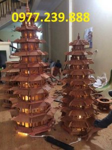 tháp chùa bằng gỗ hương việt