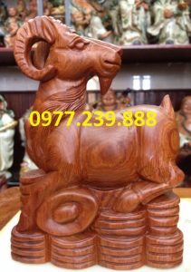 tượng dê gỗ hương mua bán