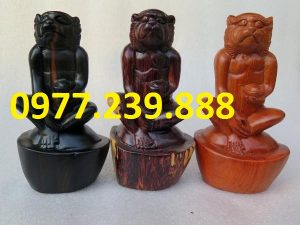 tượng khỉ gỗ hương giá rẻ