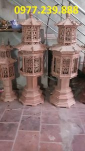 đèn thờ mái chùa bằng gỗ