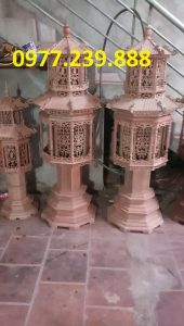 đèn thờ mái chùa bằng gỗ hương việt