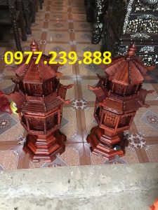 đèn thờ mái chùa gỗ hương giá rẻ