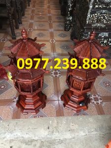 đôi đèn thờ mái chùa hương 81cm