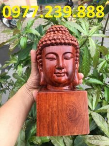 Diện Phật gỗ Hương ta mini