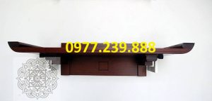 bàn thờ bằng gỗ sồi chân thang 81cm