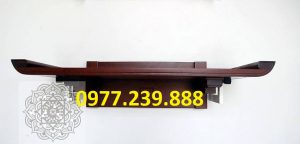 bàn thờ bằng gỗ sồi chân thang 89cm