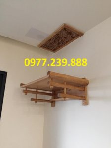 bàn thờ gia tiên bằng gỗ sồi nga 61cm giá rẻ