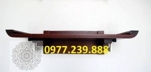 bàn thờ gia tiên treo gỗ sồi nga 89cm