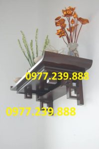 bàn thờ treo tường phật bằng gỗ sồi nga 61cm