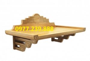 bàn thờ chung cư hiện đại bằng gỗ sồi nga 61cm