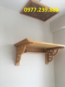bàn thờ treo bằng gỗ sồi