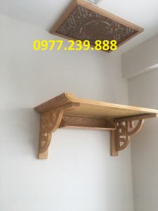 bàn thờ treo bằng gỗ sồi nga 107cm