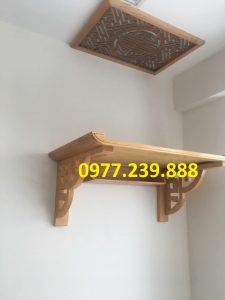 bàn thờ treo gỗ sồi 127cm