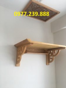 bàn thờ treo gỗ sồi 61cm giá rẻ