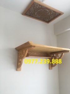 bàn thờ treo gỗ sồi 89cm