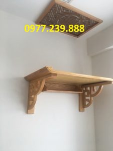bàn thờ treo gỗ sồi nga 107cm