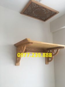 bàn thờ treo gỗ sồi nga 69cm