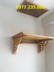 bàn thờ treo gỗ sồi nga 81cm