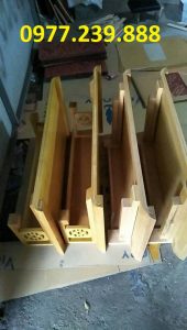 bàn thờ treo tường bằng gỗ tần bì 69cm