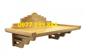 bán bàn thờ bằng gỗ sồi nga 107cm