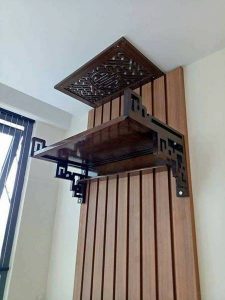 trang thờ bằng gỗ sồi 61cm