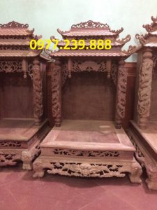 bàn thờ thần tài bằng gỗ hương 41cm