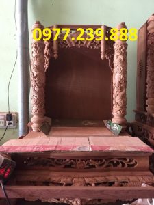 bàn thờ thần tài gỗ hương 48cm