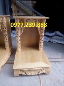 bàn thờ thần tài hiện đại bằng gỗ pơmu mua bán
