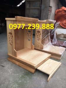 bàn thờ thần tài hiện đại gỗ 56cm