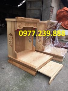 bàn thờ thần tài hiện đại gỗ 69cm