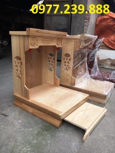 bàn thờ thần tài hiện đại gỗ pơmu giá gốc