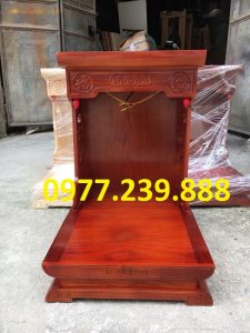 bán bàn thờ thần tài hiện đại gỗ pomu 41cm