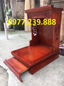 bán bàn thờ thần tài hiện đại gỗ pơmu 61cm