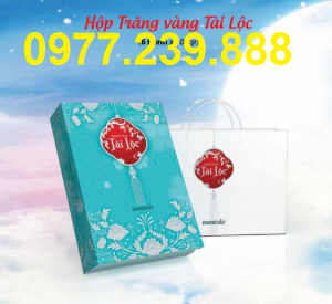 bánh trung thu cao cấp hải hà hộp tài lộc ở quầy