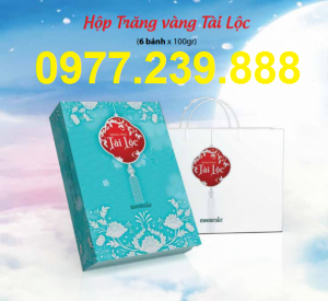 bánh trung thu cao cấp hải hà hộp tài lộc ở quầy pháp vân